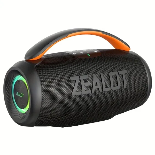 Wireless portable speaker with dual woofers