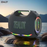 The ZEALOT ZE21 portable Bluetooth speaker supports TWS true wireless stereo and a subwoofer.