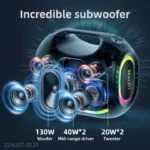 The ZEALOT ZE21 portable Bluetooth speaker supports TWS true wireless stereo and a subwoofer. – Bild 6